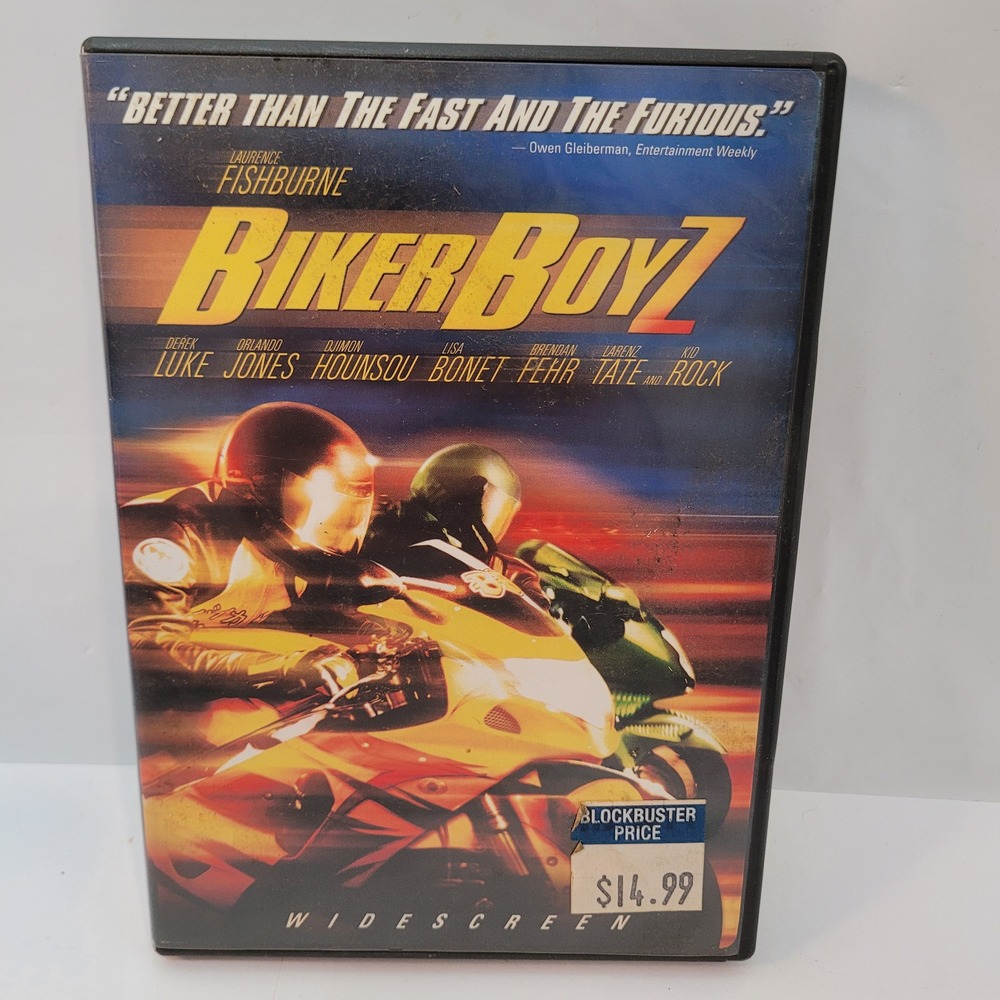 DreamWorks Biker Boyz DVD Movie Widescreen Laurence Fishburne Action Racing